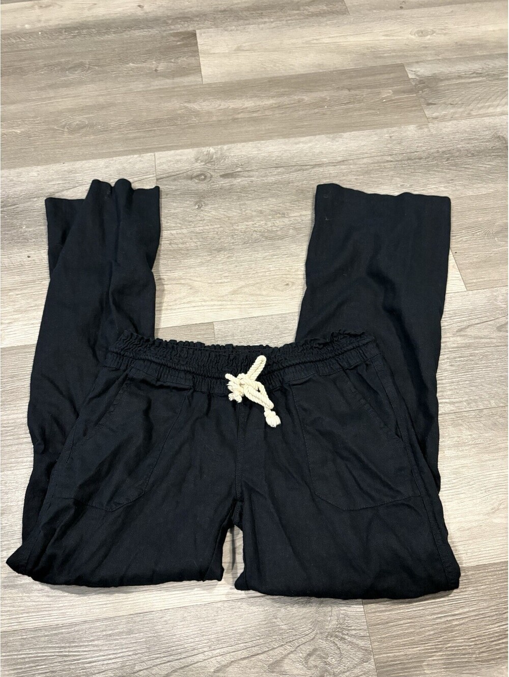 Black Women's Drawstring Lounge Pants